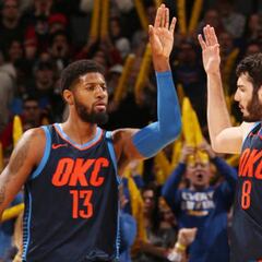 OKC muestra su amor a George y Abrines (16+6) brilla ante Marc