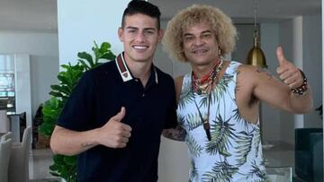 El Pibe Valderrama le desea suerte a James en Everton