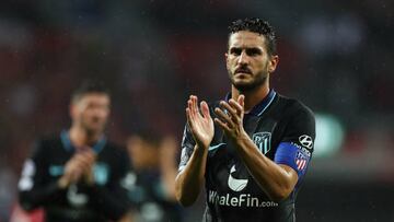 Koke aplaude a la afición tras el Leverkusen-Atlético de Champions