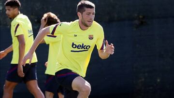 Setién recupera a Sergi Roberto y Sergio Busquets ante el Atlético