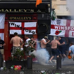 Nuevos incidentes entre los 'hooligans' ingleses y la policía