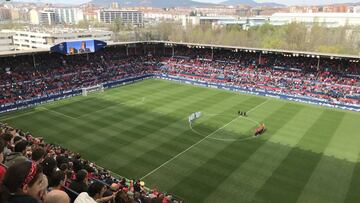 Imagen panorámica de El Sadar.