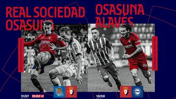 Los navarros de medirán a Alavés y Real en pretemporada.