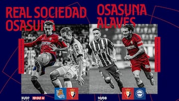 Los navarros de medir¨¢n a Alav¨¦s y Real en pretemporada.