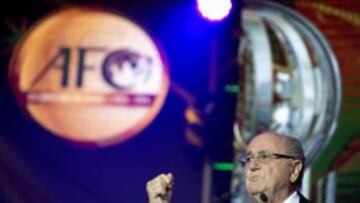 El presidente de la FIFA, Joseph Blatter en Manila