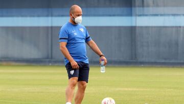 José Alberto durante el entrenamiento de este sábado 21 de agosto.