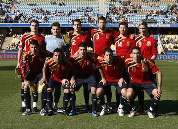 Equipación de la Selección Española en 2009 para la Copa Confederaciones en Sudáfrica.