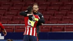 Koke felicita a Oblak en el Atl&eacute;tico-Alav&eacute;s.