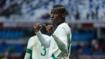 Senegal's Nicolas Jackson celebrates after scoring during the Africa Cup of Nations group D soccer match between Senegal and Botswana in Tangier, Morocco, Tuesday, Dec. 23, 2025. (AP Photo/Mosa'ab Elshamy)
Associate Press/ LaPresse
Only Italy and Spain
