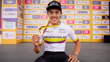 Daniel Arroyave, ganador de la prueba &eacute;lite Sub 23 del Campeonato Nacional de Ruta. 