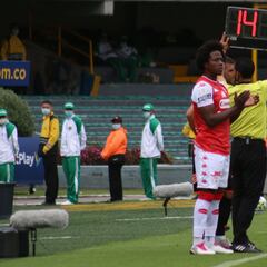 Carlos la 'Roca' Sánchez debuta con Santa Fe ante Envigado