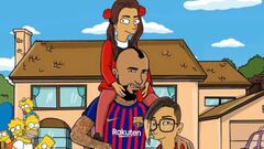 Arturo Vidal publica particular retrato junto a su familia