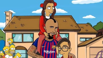 Arturo Vidal publica particular retrato junto a su familia