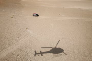 Undécima etapa entre Belén, Fiambalá y Chilecito. El piloto argentino Orlando Terranova con Mini.