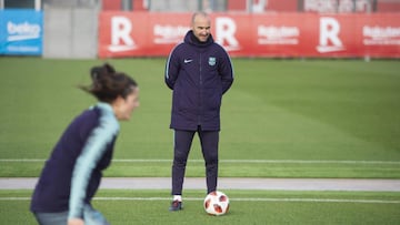 Fran S&aacute;nchez, ya ex entrenador del FC Barcelona Femenino.