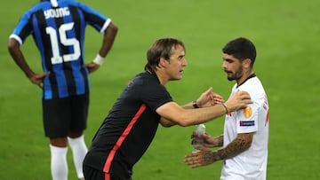 Banega: &quot;Lopetegui me puso las pilas y le doy las gracias&quot;.