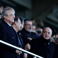 Florentino se marchó al descanso para llegar al River-Boca