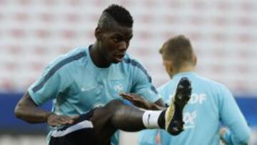Paul Pogba, en el entrenamiento de Francia.