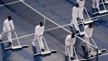 La final entre Nadal y Djokovic se aplaza al lunes por la lluvia