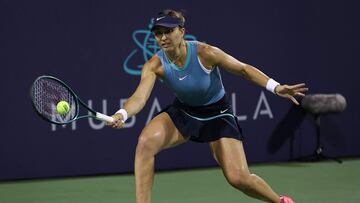 Paula Badosa durante el torneo en Washington.