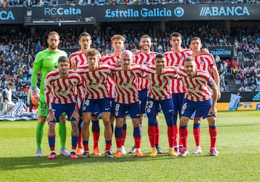 Oblak,  Savic, Barrios, Mario Hermoso, Morata, Nahuel Molina.
Rodrigo de Paul, Marcos Llorente, Griezmann, Reinildo y Koke.