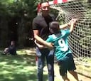La amigable visita de Navas a niños con necesidades especiales
