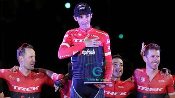 Alberto Contador se despidi&oacute; en Madrid.
