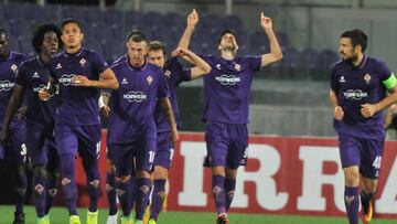 Carlos Sánchez jugó 45 minutos en la goleada de la Fiore