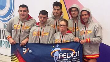 Imagen de la delegación española de deportistas con discapacidad intelectual durante un campeonato.