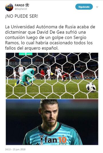 Los memes aplauden a CR7 y se burlan de De Gea