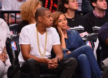 Jay-Z y Beyonce, en el Barclays Center de Brooklyn.