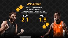 ASVEL Villeurbanne vs. Valencia Basket: horario, dónde ver, pronósticos y estadísticas