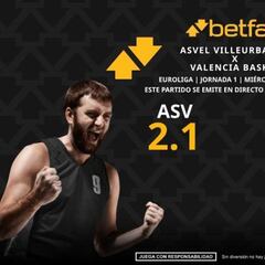 ASVEL Villeurbanne vs. Valencia Basket: horario, dónde ver, pronósticos y estadísticas