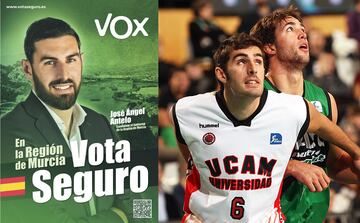 Jos¨¦ ?ngel Antelo (baloncesto), n¨²mero 1 en a lista de Vox a la Regi¨®n de Murcia.