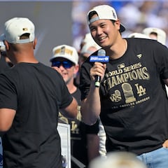 Shohei Ohtani delivers hilarious speech in English at Dodgers’ World Series celebration