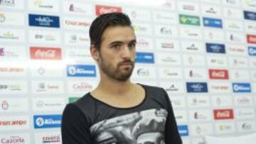 Nuno Silva durante su presentación en el Real Jaén.