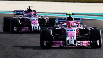 Ocon y Pérez con los Force India.