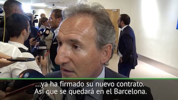 Begiristain: "Messi se quedará en el Barcelona"