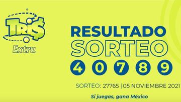 Resultados Lotería Tris Extra hoy: ganadores y números premiados | 5 de noviembre