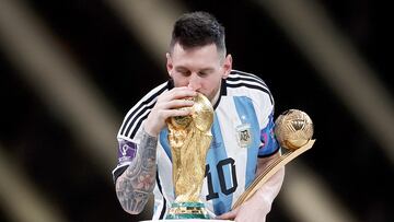 18/11/22 PARTIDO FINAL 
DOHA MUNDIAL QATAR 2022 
ARGENTINA - FRANCIA 
ENTREGA TROFEO CAMPEONES 
LIONEL MESSI PREMIO MVP  ALEGRIA CELEBRACION