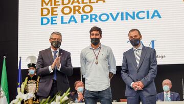 Francisco Salado, presidente de Diputación, Escassi y José María Muñoz.