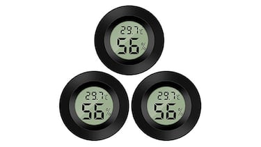 Tenemos unos termómetros digitales con higrómetro y 12.000 valoraciones en Amazon