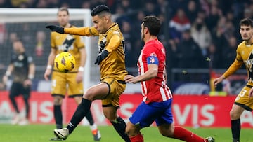 Falcao García durante el partido entre Atlético de Madrid y Rayo Vallecano por LaLiga.