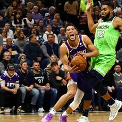 La espalda frena a Ricky Rubio y Devin Booker se impone a Towns