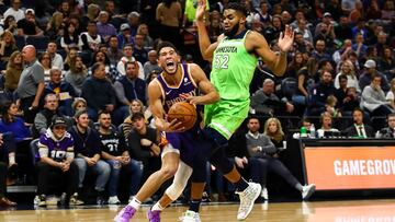 La espalda frena a Ricky Rubio y Devin Booker se impone a Towns