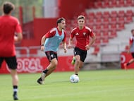 Marino Illescas, en un amistoso de este verano.