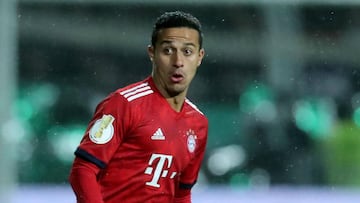 Bayern's Thiago to miss 'several weeks' with ankle injury