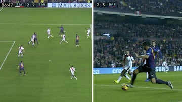 Cómo remontó el Barça en 3': los goles de Dembélé y Suárez