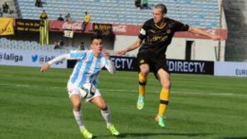 El Málaga golea al Peñarol en un partido demasiado bronco