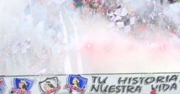 Cerca de 5 mil hinchas asistieron al Monumental para apoyar a Colo Colo antes del partido con Universidad Católica.